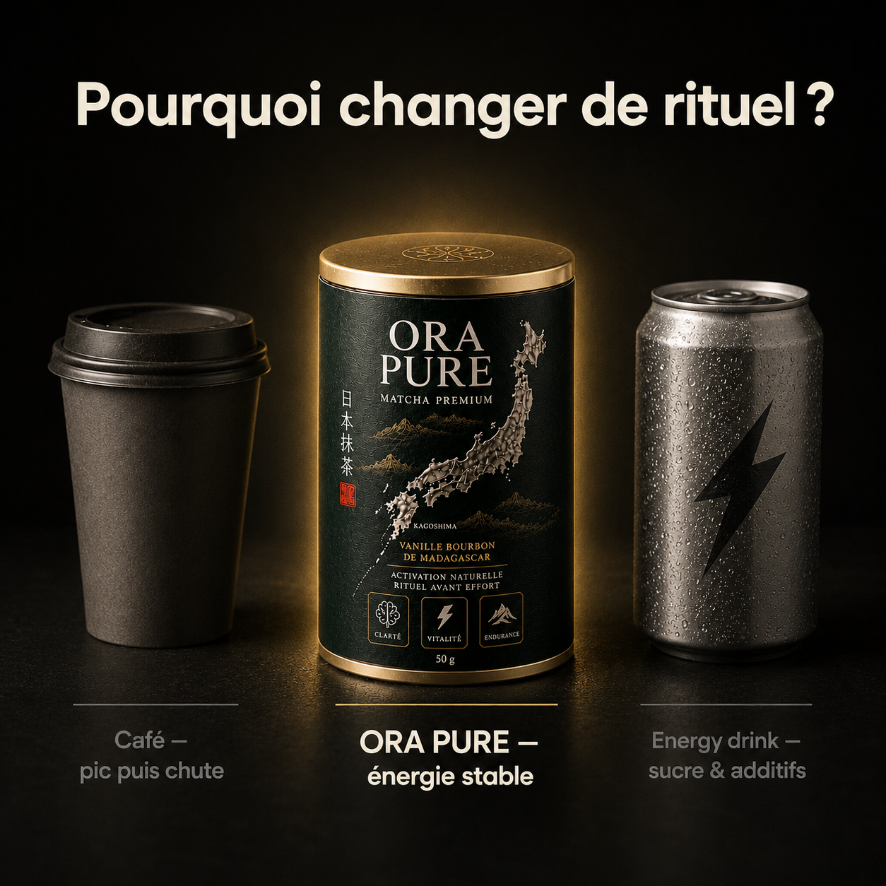 ORA PURE — Matcha Premium Vanille Bourbon